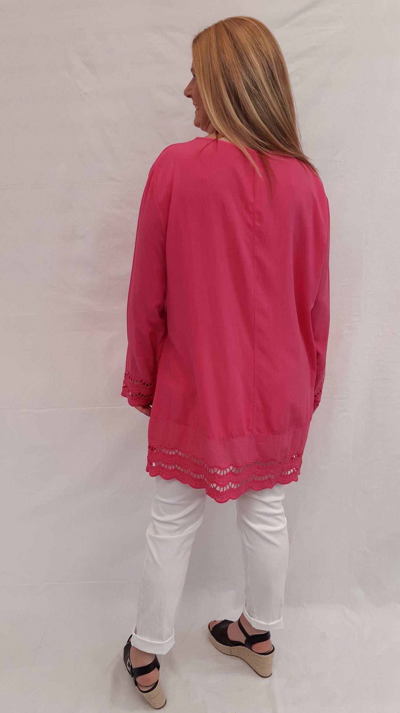 Frill Hem and Sleeve Top