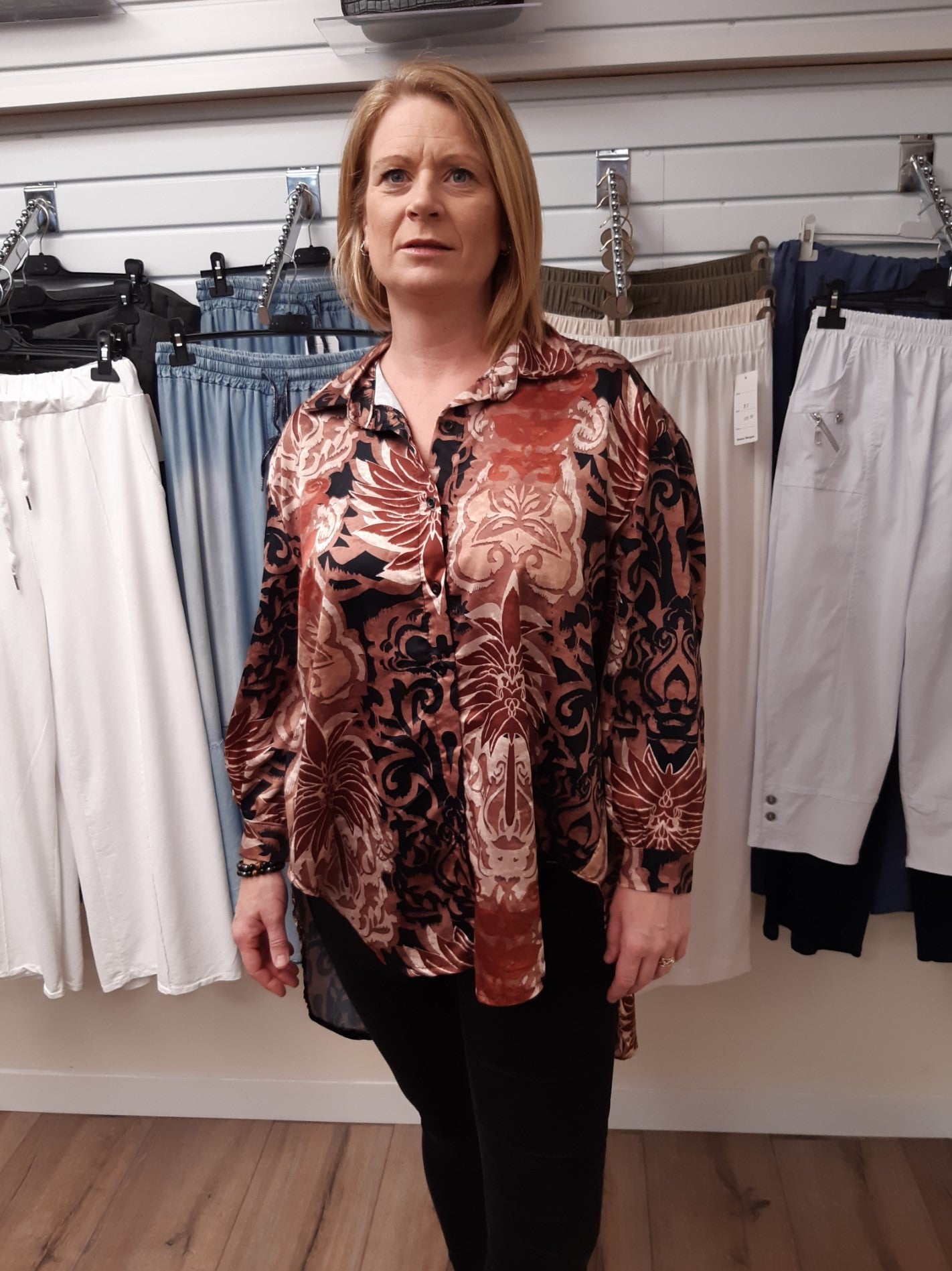 Floral Hi-Low Blouse