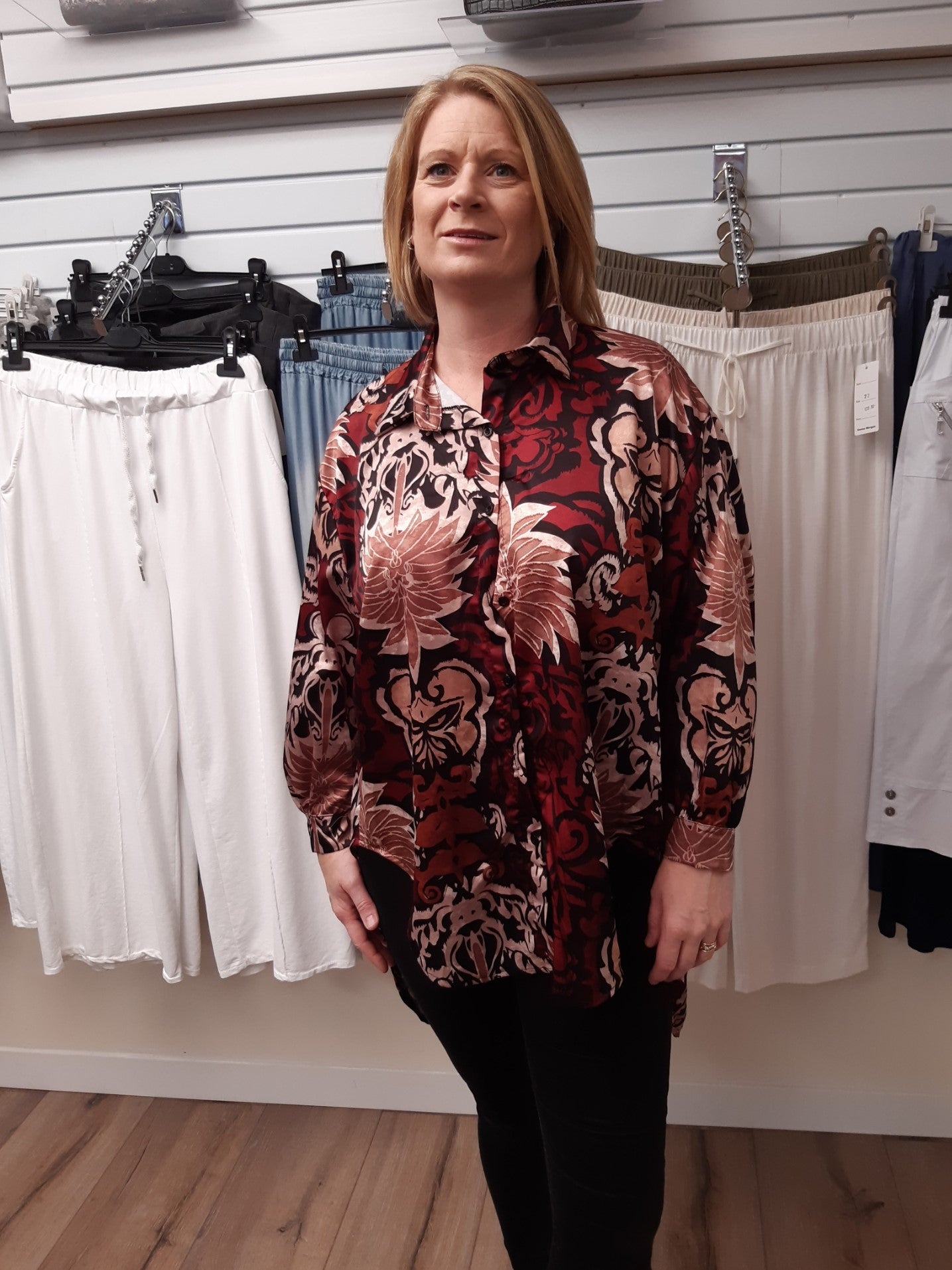Floral Hi-Low Blouse