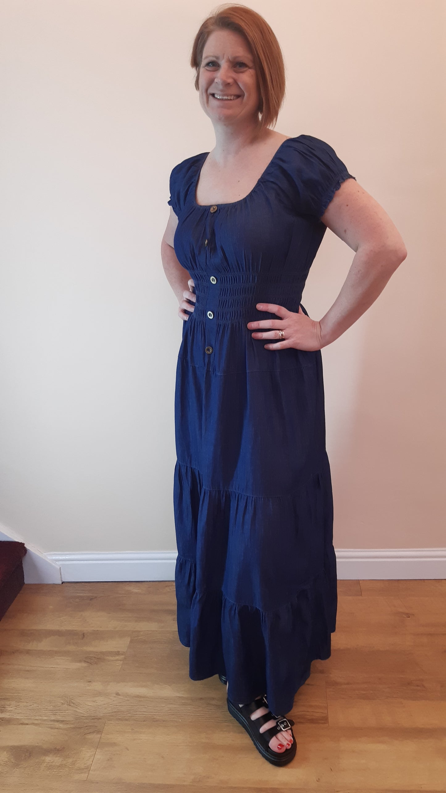 Long Denim Dress - Dark Denim