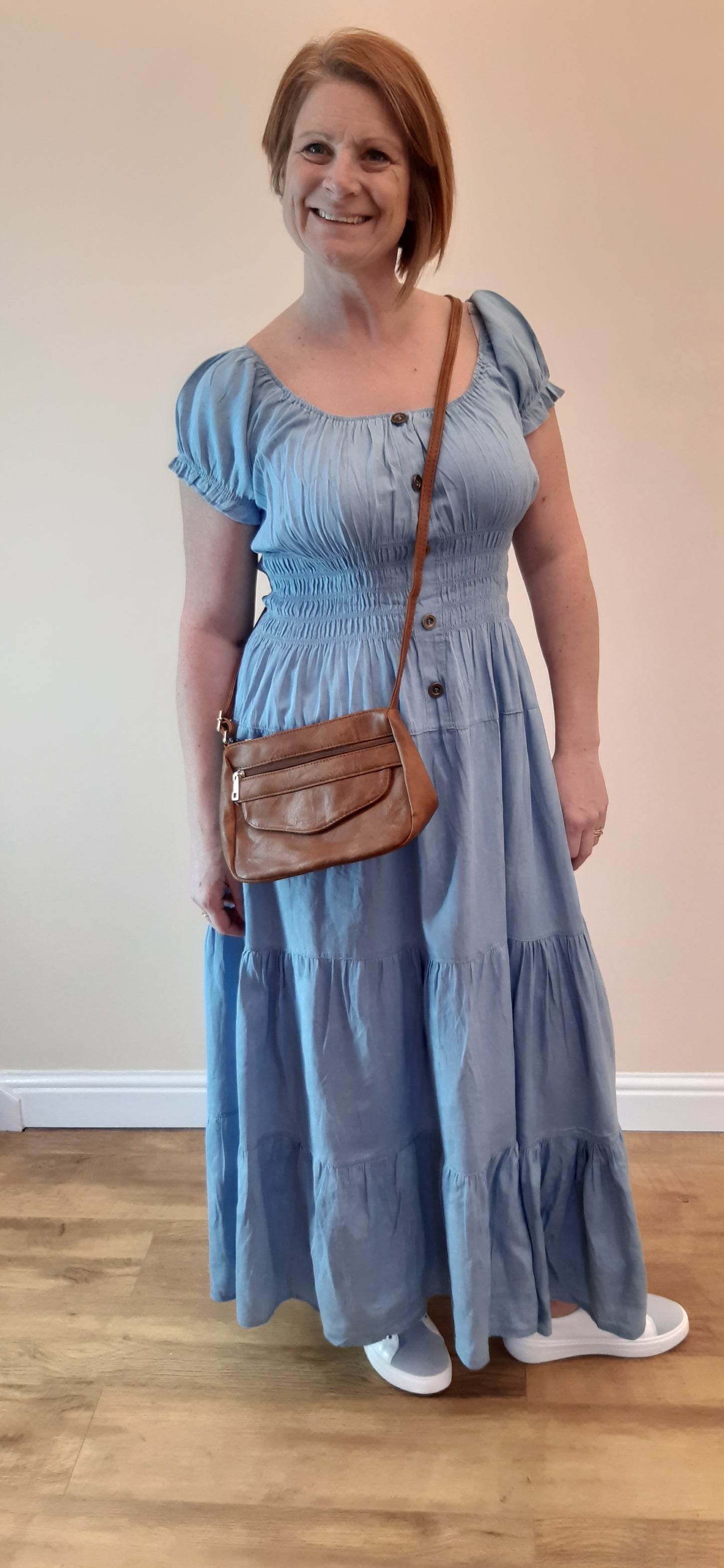 Long Denim Dress - Light Denim