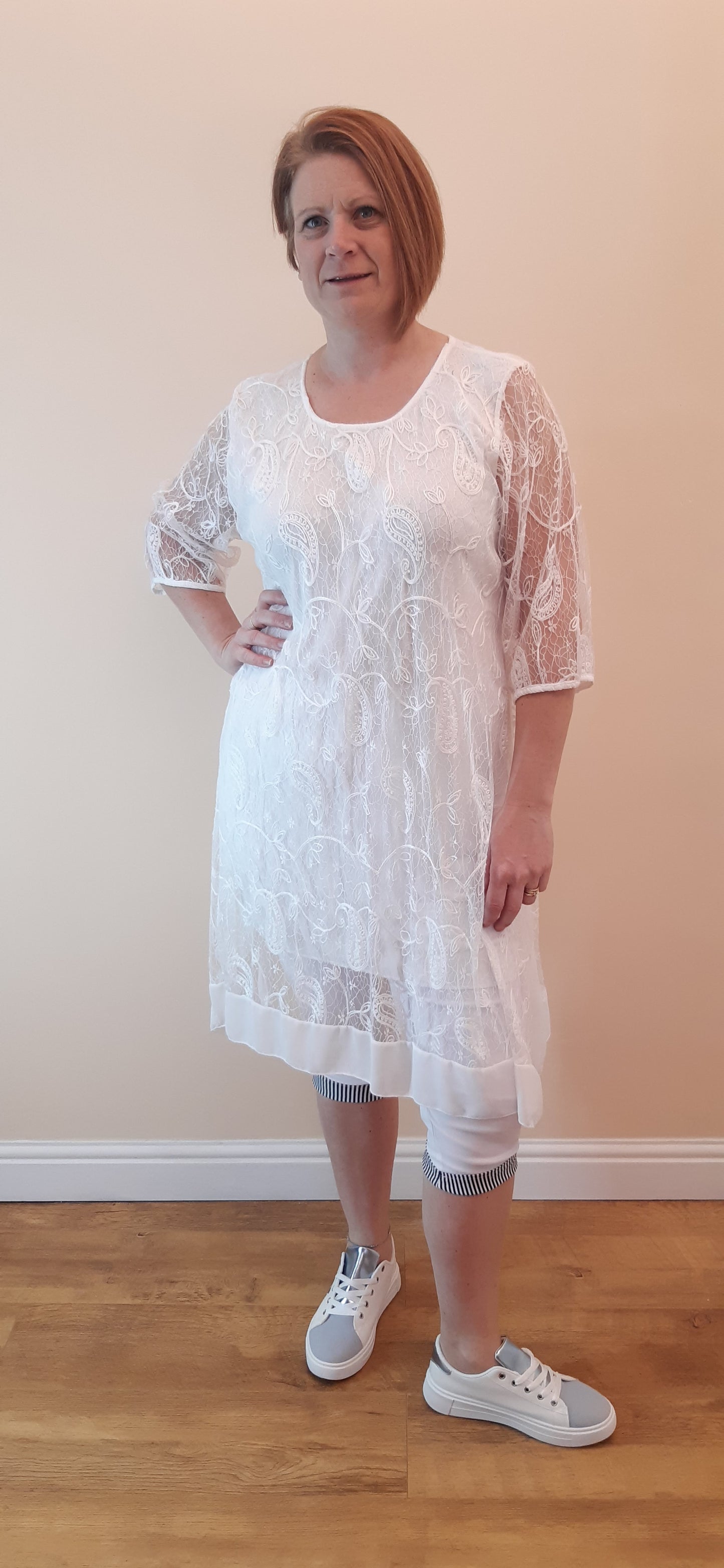 Lace Silk With Intricate Silk Trim Tunic