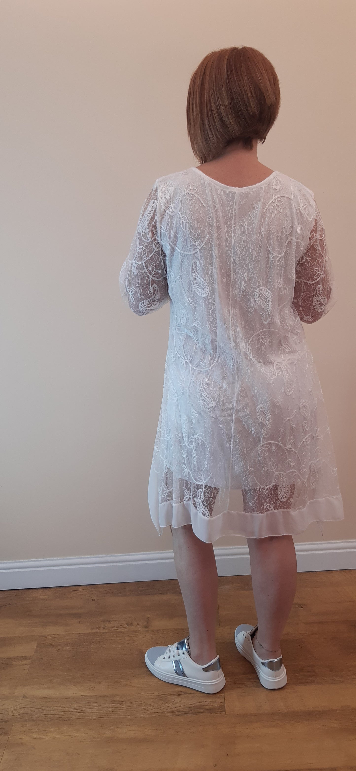 Lace Silk With Intricate Silk Trim Tunic