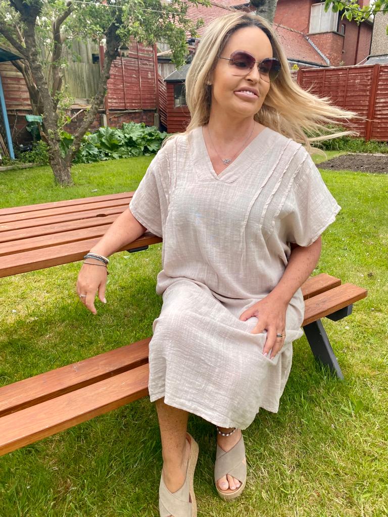 Ember Linen Dress