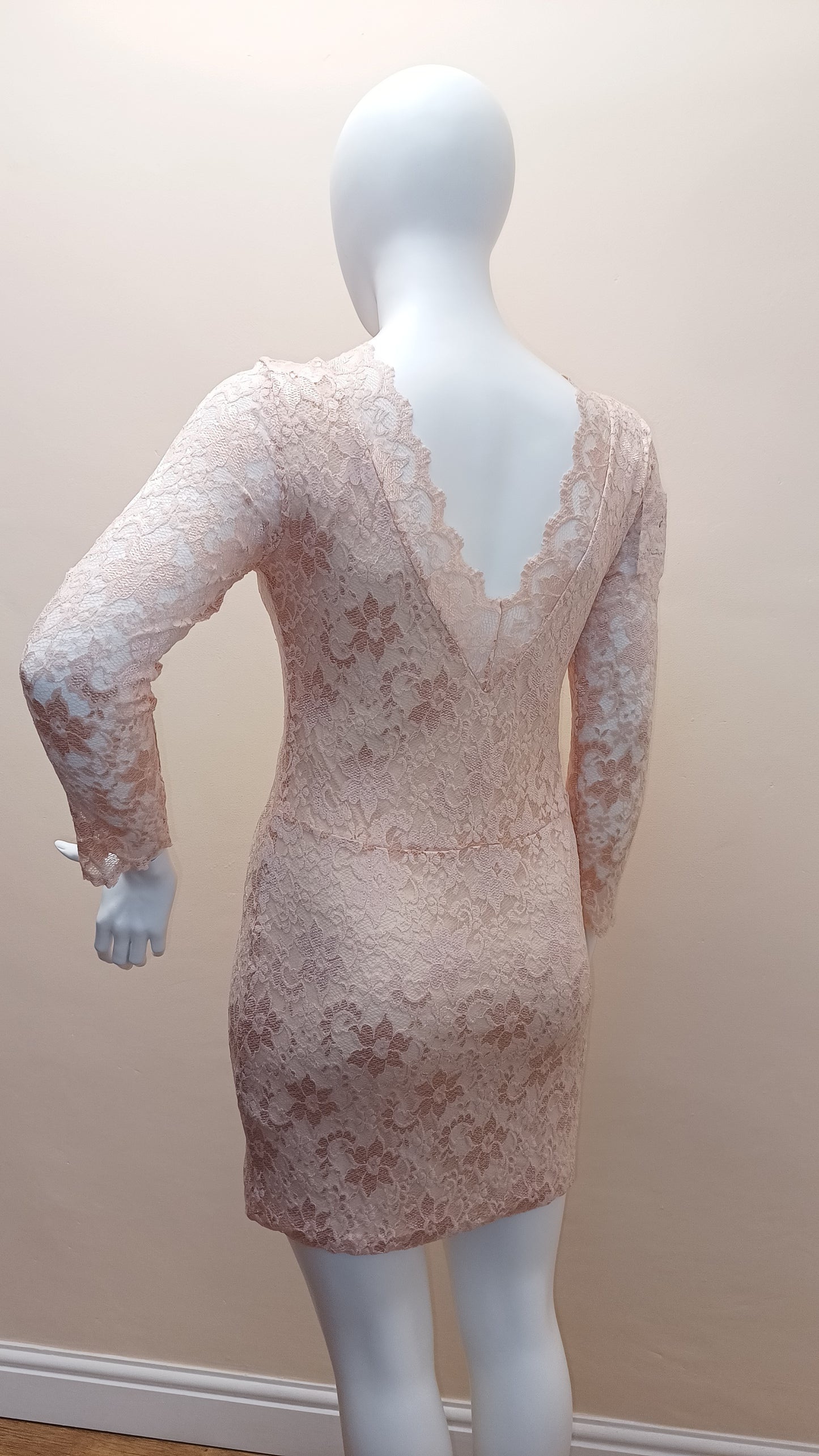 V Back Lace Dress