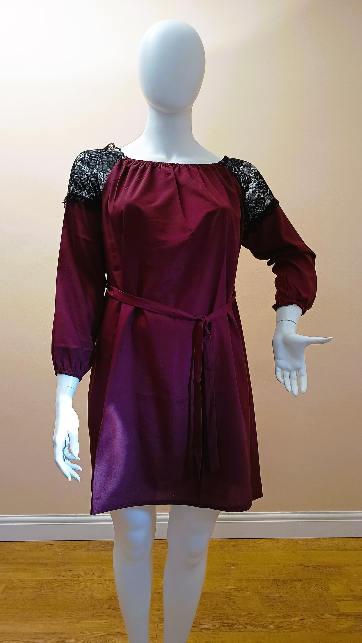 Lace Shoulder Gypsy Dress