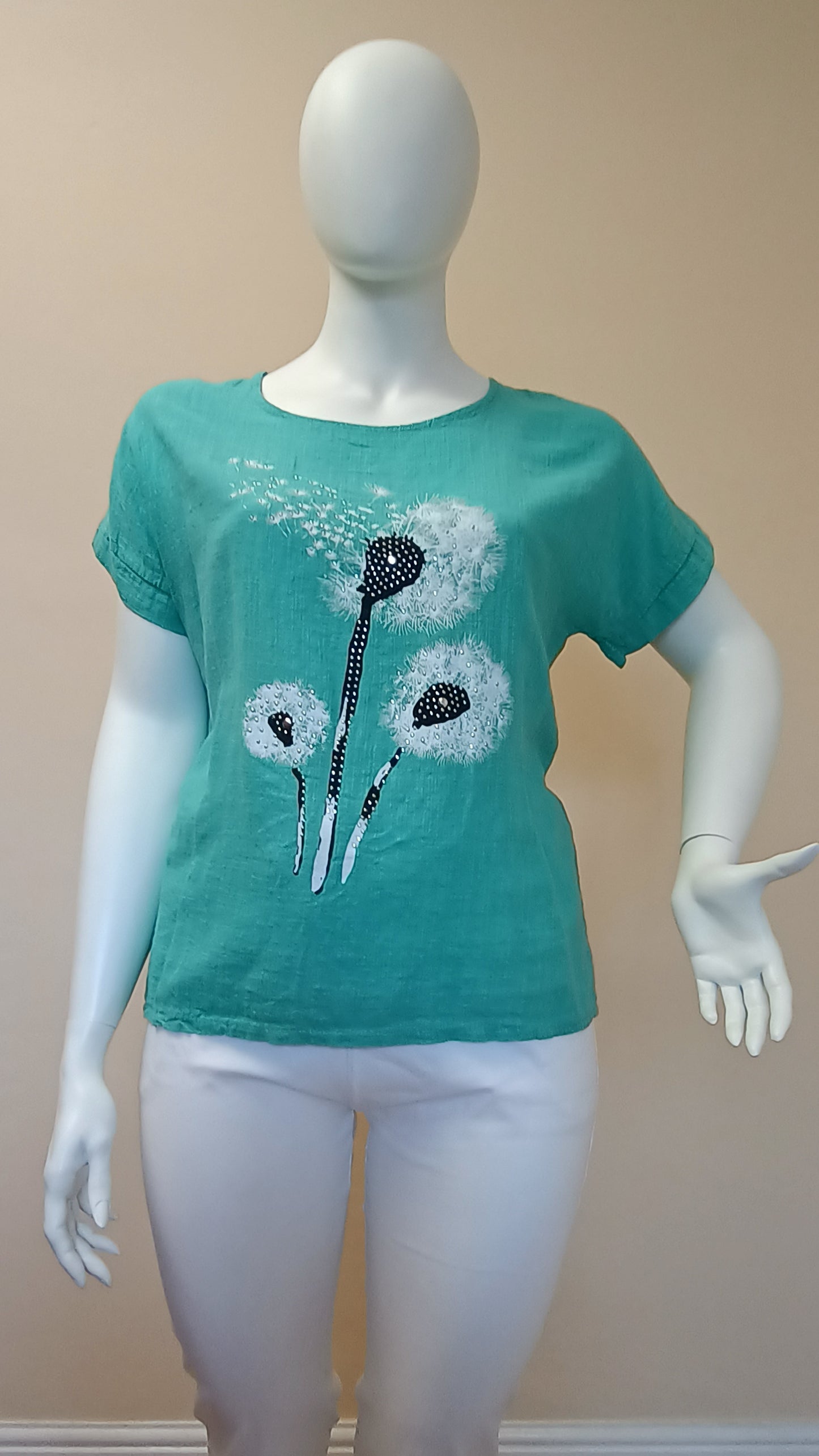 Diamante Dandelion Top