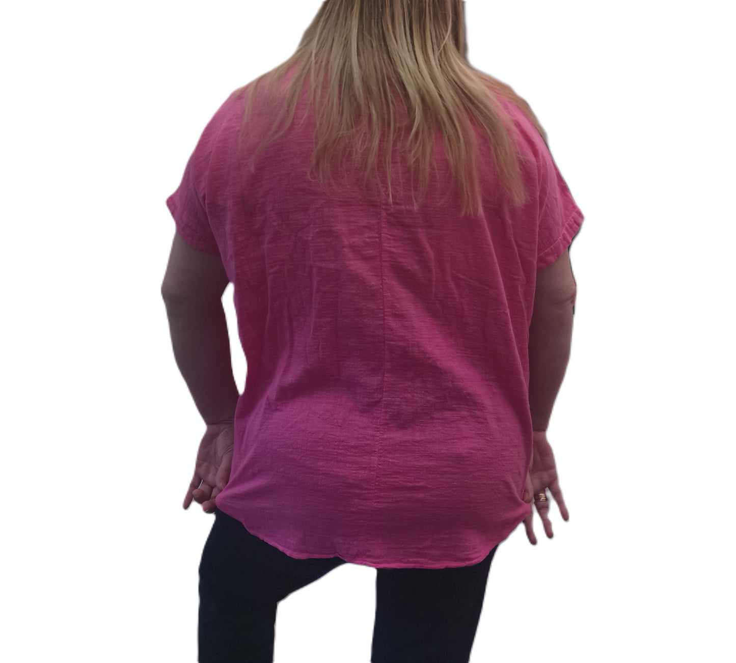 Daisy Flower Print Pocket Cotton Top