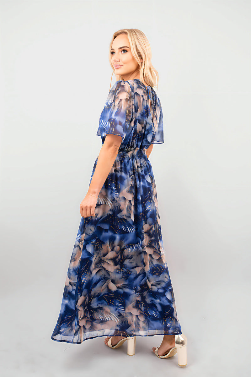 Wrap Floral Print Maxi Dress
