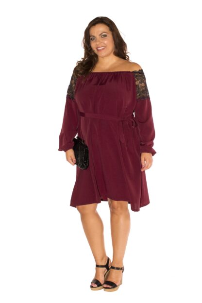 Lace Shoulder Gypsy Dress