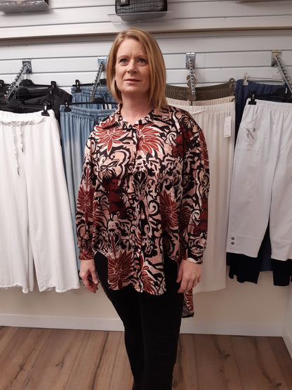 Floral Hi-Low Blouse