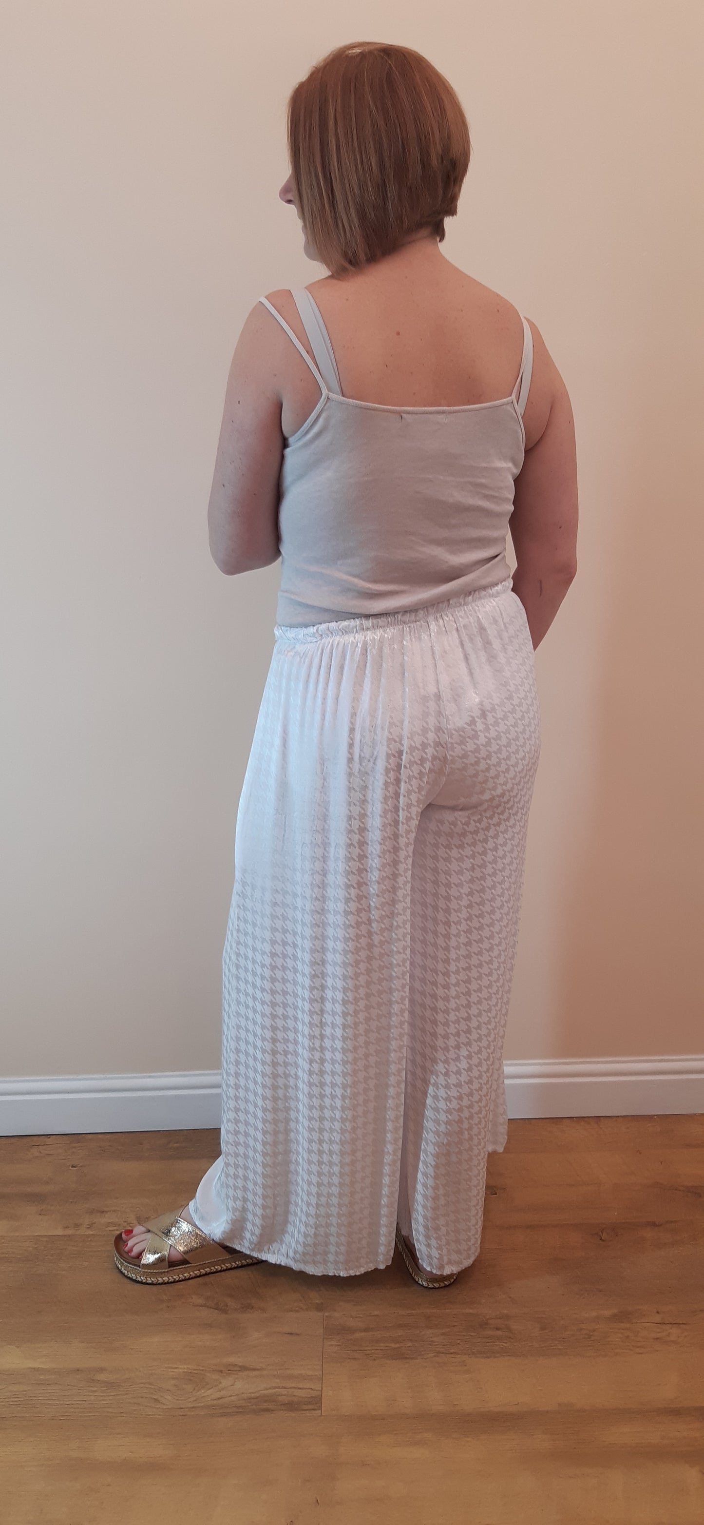Wide Leg Trouser White