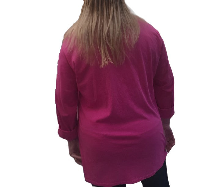 Circle Applique Pattern Cotton Top