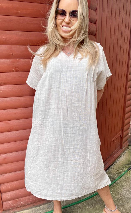 Ember Linen Dress