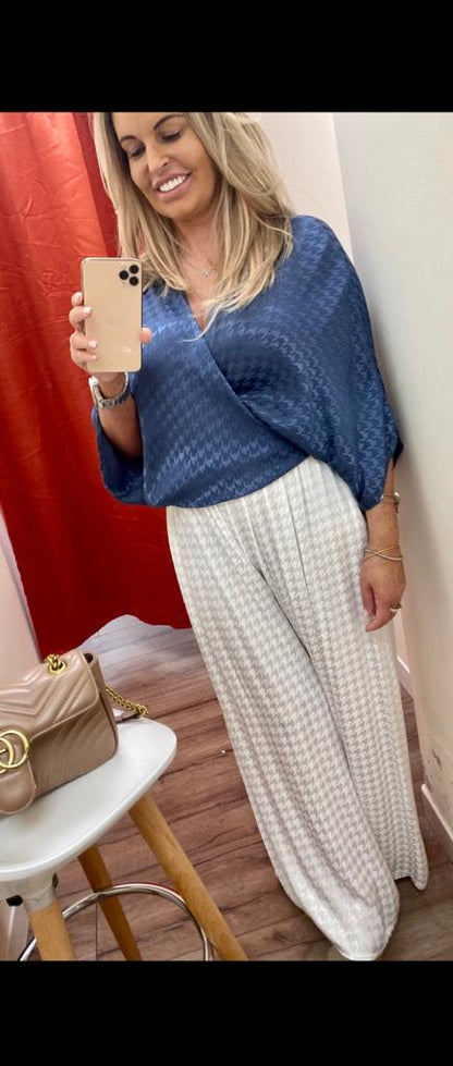 Wide Leg Trouser White