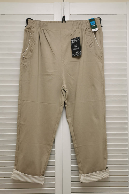 Cherry Berry  3/4 Trousers Stone