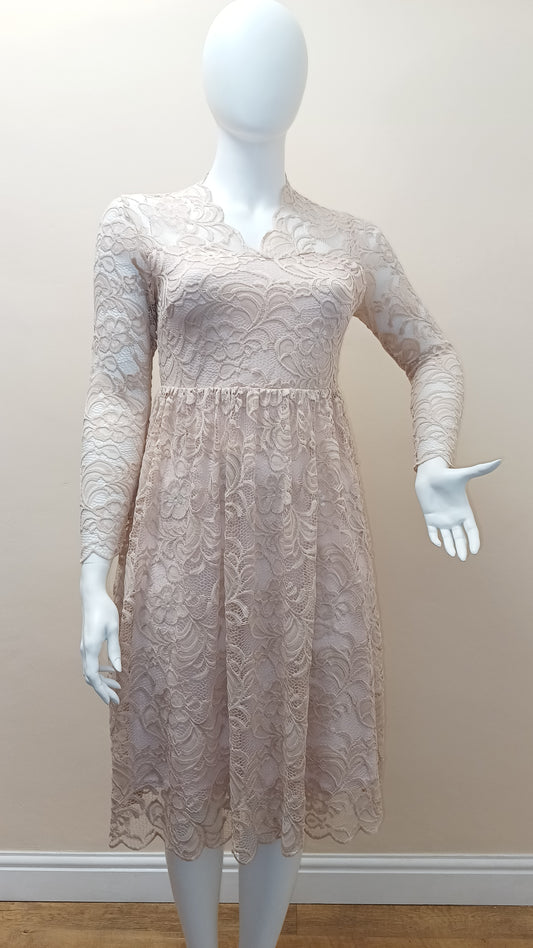 Lace V-Neck Stater Dress