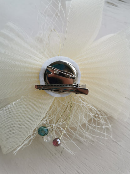 Mesh Flower Fascinator