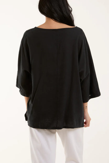 Batwing Sleeve Top