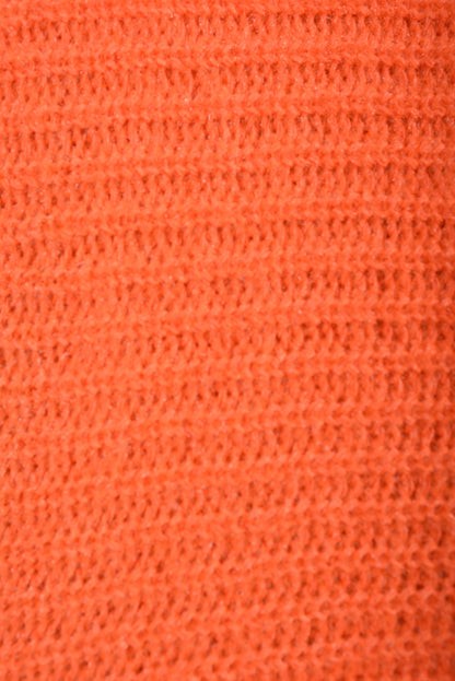 Cut Out Tie Bow Sleeve Detail Chunky Knitted Top