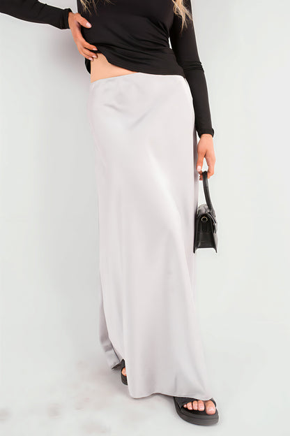 Lightweight High Waisted Maxi Skirt