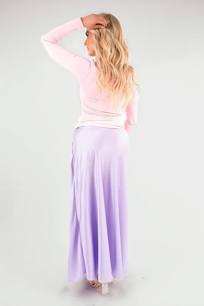 Lightweight High Waisted Maxi Skirt
