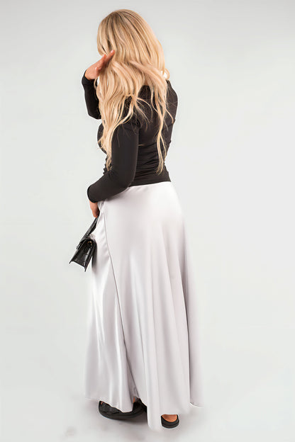 Lightweight High Waisted Maxi Skirt