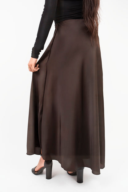 Lightweight High Waisted Maxi Skirt