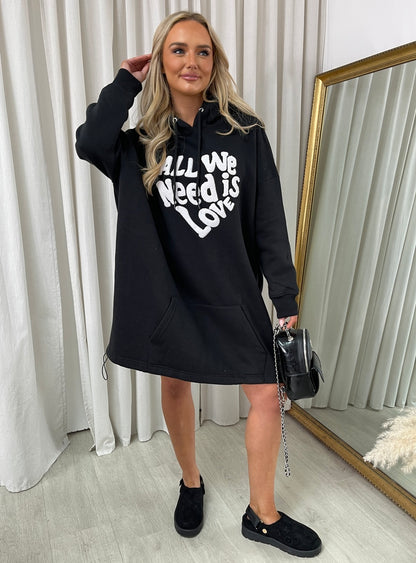 All We Need Is Love Oversized Hoodie